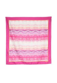 Missoni zigzag print silk scarf - Rosa