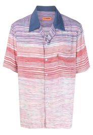 Missoni stripe-pattern shirt - Blu