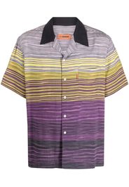 Missoni stripe-print short-sleeved shirt - Viola