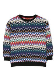 Missoni Kids zigzag-print cottonsweatshirt - Nero