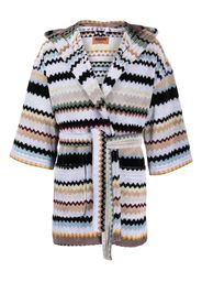 Missoni Curt zigzag-pattern bathrobe - Grigio