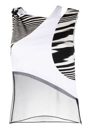 Missoni contrasting panel-detail sleeveless top - Nero