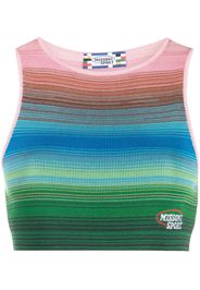 Missoni striped cropped tank top - Rosa