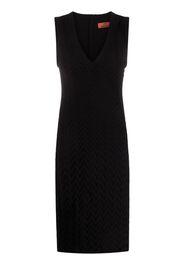 Missoni zigzag-knit midi dress - Nero