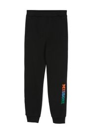 Missoni Kids logo-embossed cotton track pants - Nero