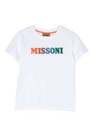 Missoni Kids logo-print cotton T-shirt - Bianco