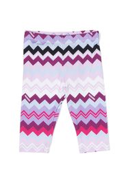 Missoni Kids zigzag-print elasticated-waistband leggings - Viola