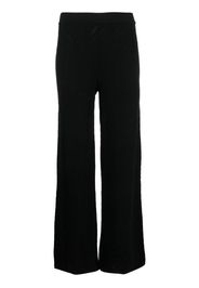 Missoni straight-leg zigzag-embroidery trousers - Nero