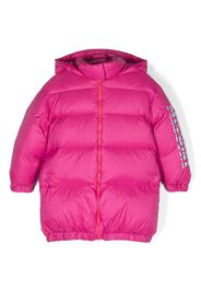 Missoni Kids logo-print puffer coat - Rosa