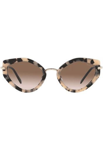 Miu Miu Eyewear cat-eye tinted sunglasses - Marrone