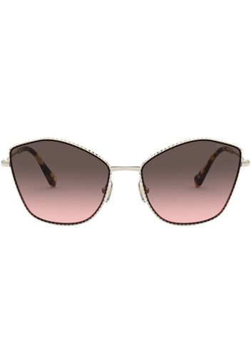 Miu Miu Eyewear oversize-frame gradient sunglasses - Rosa