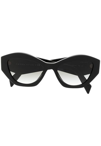 Miu Miu Eyewear Occhiali da sole squadrati con montatura a giorno - Nero