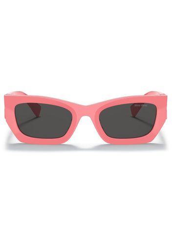 Miu Miu Eyewear Miu Glimpse rectangle-frame sunglasses - 18C5S0 Dark Pink