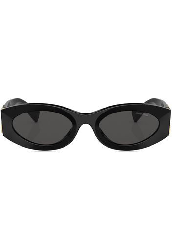 Miu Miu Eyewear Occhiali da sole Miu Glimpse ovali - 1AB5S0 BLACK