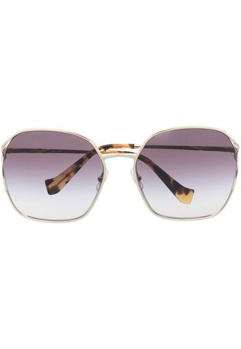 Miu Miu Eyewear Occhiali da sole oversize - Argento