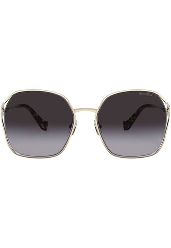 Miu Miu Eyewear gradient oversize-frame sunglasses - Oro