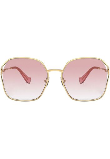 Miu Miu Eyewear gradient oversize-frame sunglasses - Oro