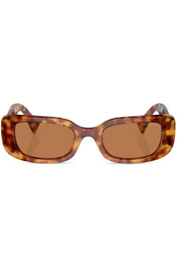 Miu Miu Eyewear tortoiseshell-effect rectangle-frame sunglasses - Marrone