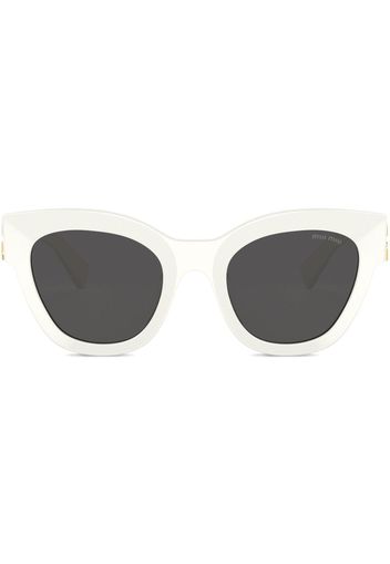 Miu Miu Eyewear Glimpse cat-eye frame sunglasses - Bianco
