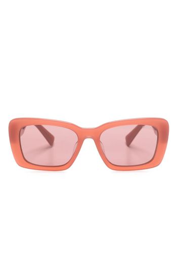 Miu Miu Eyewear Occhiali da sole squadrati con logo - Rosa