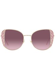 Miu Miu Eyewear Occhiali da sole oversize - Oro