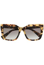 Miu Miu Eyewear Occhiali da sole squadrati con effetto tartarugato - Marrone