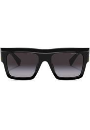 Miu Miu Eyewear Miu Glimpse logo-lettering sunglasses - 1AB5D1 BLACK