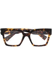 Miu Miu Eyewear tortoise square frame glasses - Marrone