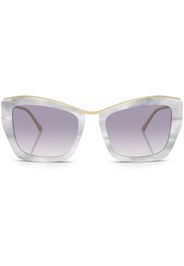 Miu Miu Eyewear Occhiali da sole effetto marmo - Bianco