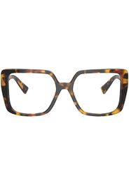 Miu Miu Eyewear oversize-frame glasses - Marrone