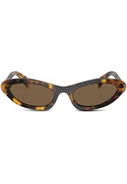 Miu Miu Eyewear Occhiali da sole ovali - Nero