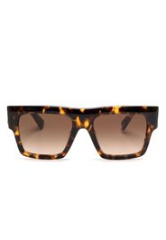 Miu Miu Eyewear Occhiali da sole oversize con effetto tartarugato - Marrone