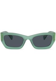 Miu Miu Eyewear Glimpse rectangle-frame tinted sunglasses - Verde