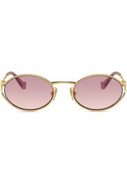 Miu Miu Eyewear oval-frame gradient-lenses sunglasses - Oro