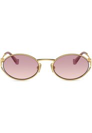 Miu Miu Eyewear oval-frame gradient-lenses sunglasses - Oro