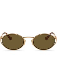 Miu Miu Eyewear oval-frame tinted-lenses sunglasses - Oro