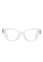 Miu Miu Eyewear Occhiali trasparenti con placca logo - Toni neutri