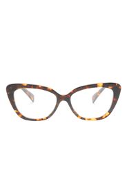 Miu Miu Eyewear Occhiali cat-eye con effetto tartarugato - Marrone