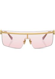 Miu Miu Eyewear Occhiali da sole squadrati con montatura a giorno - Oro