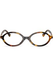 Miu Miu Eyewear Occhiali da sole tartarugati - Marrone
