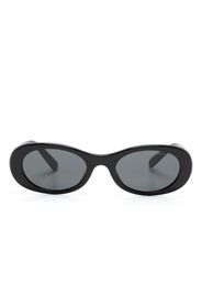 Miu Miu Eyewear Miu Glimpse oval-frame sunglasses - Nero