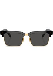 Miu Miu Eyewear Occhiali da sole squadrati con logo - Nero