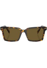 Miu Miu Eyewear Occhiali da sole squadrati con effetto tartarugato - Marrone