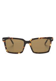 Miu Miu Eyewear Occhiali da sole squadrati con effetto tartarugato - Marrone