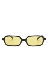 Miu Miu Eyewear Occhiali da sole squadrati con placca logo - Nero
