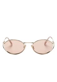 Miu Miu Eyewear Miu Miu logo sunglasses - Oro