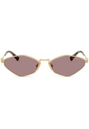 Miu Miu Eyewear geometric-frame sunglasses - Oro