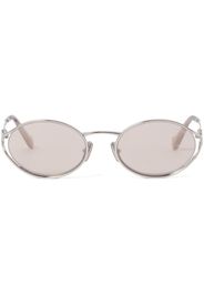 Miu Miu Eyewear oval-frame sunglasses - Argento