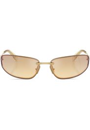 Miu Miu Eyewear Occhiali da sole ovali - Oro