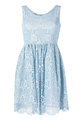 Miu Miu Pre-Owned lace sleeveless flared dress - Blu